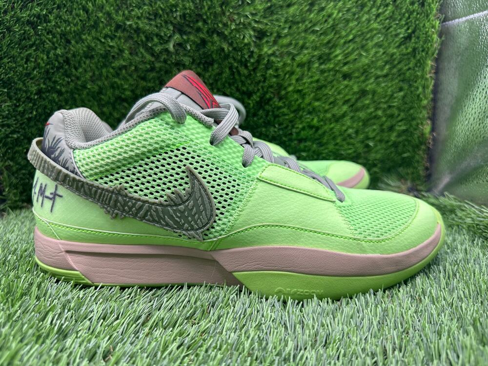 Nike Ja 1 FD6565-300 Athletic Sneaker Men's 10 Green Mesh Basketball Training